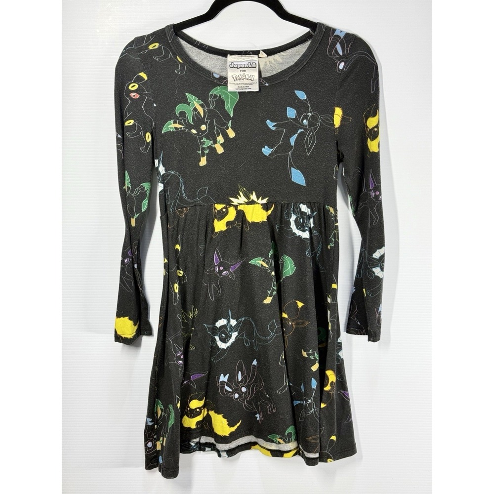 JapanLA x Pokemon Long Sleeve Eeveelutions Dress Size Small - LIMITED EDITION